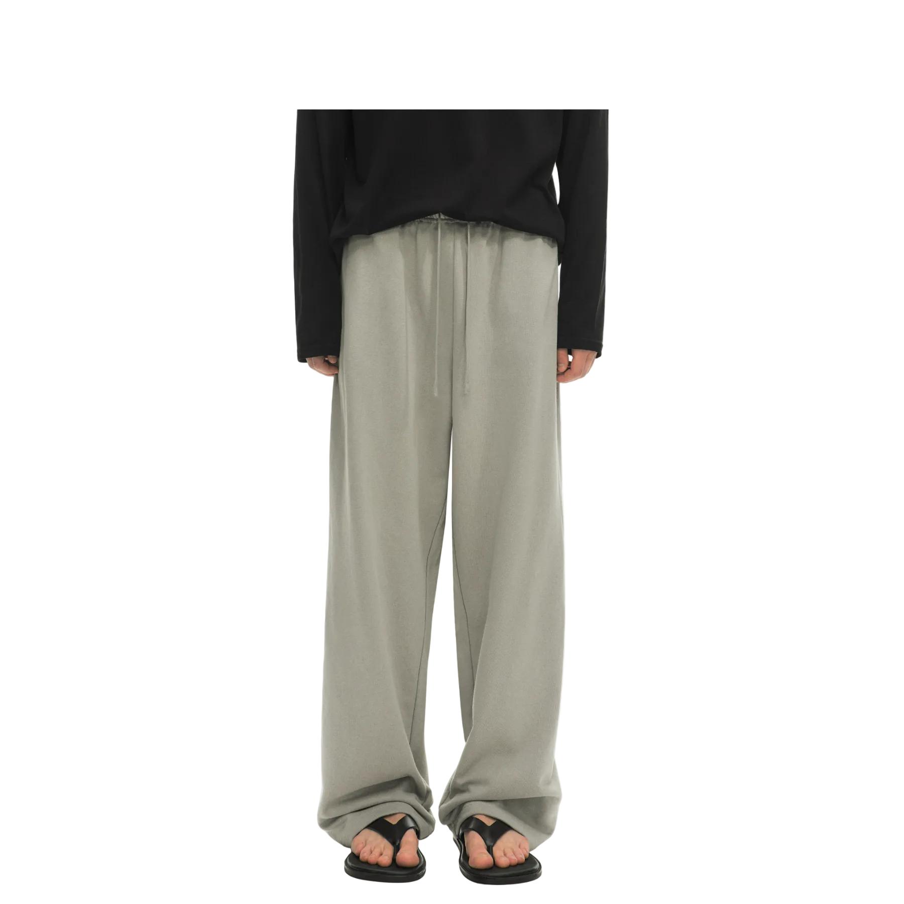 Grey Heavyweight Drawstring Sweatpants