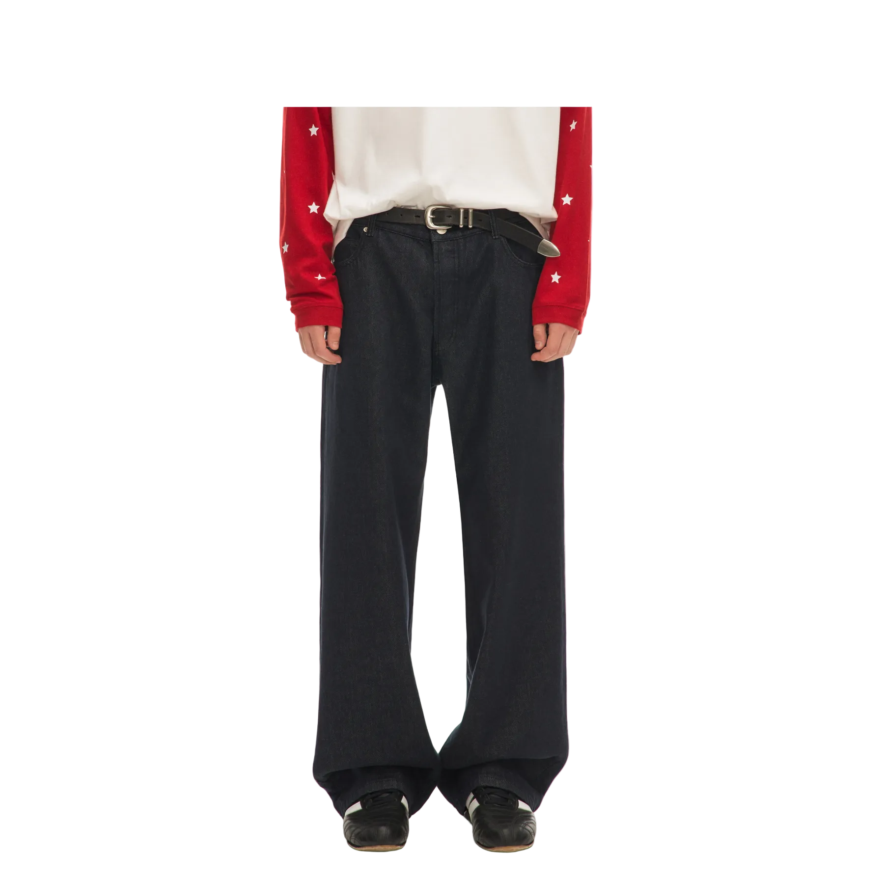 Retro Black And Blue 12 OZ Jeans