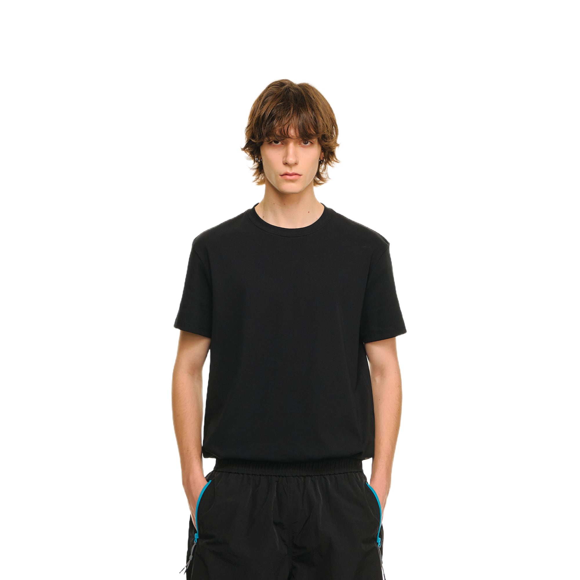 Black Commuting Boxy Short Sleeve