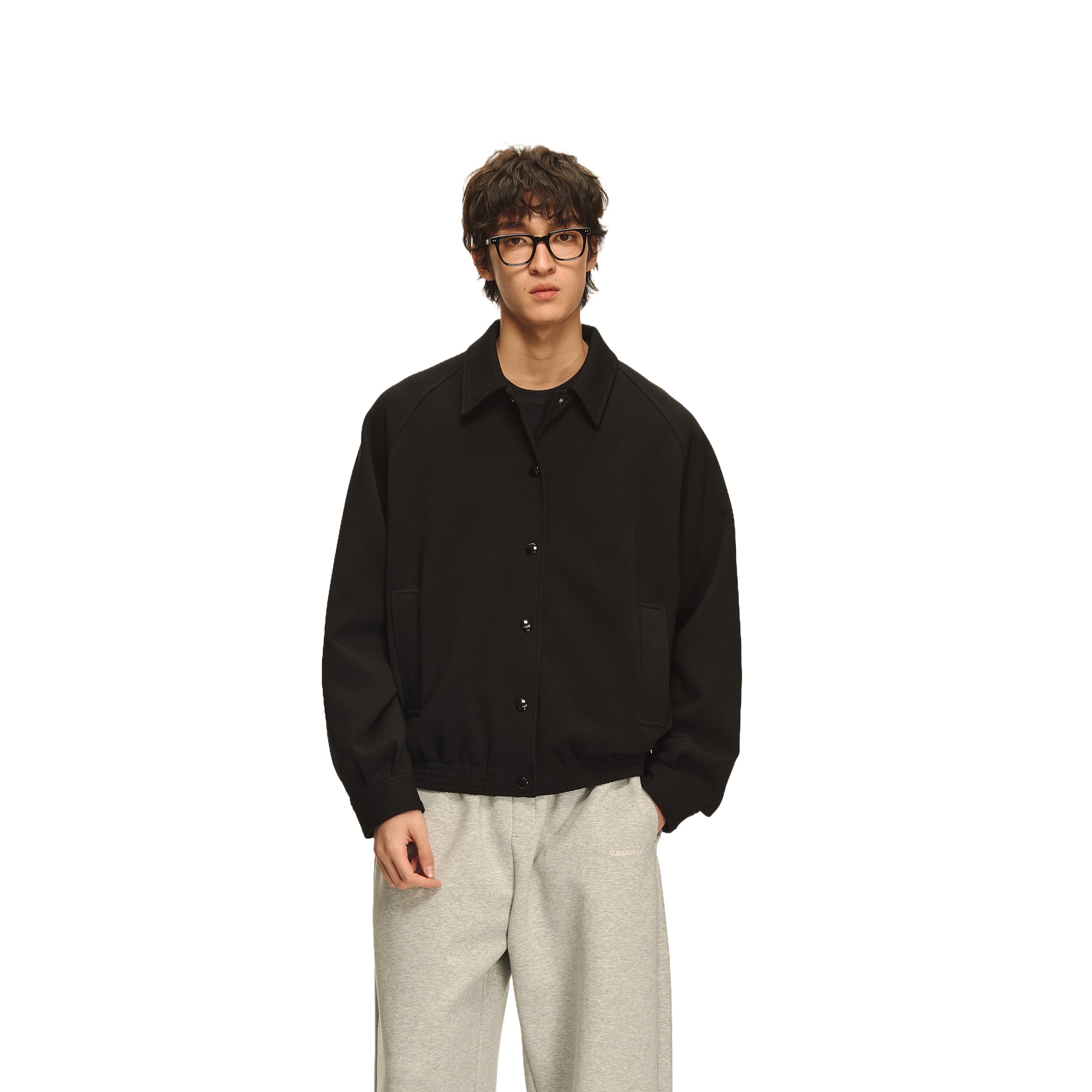 Black Oversized Casual Jacket