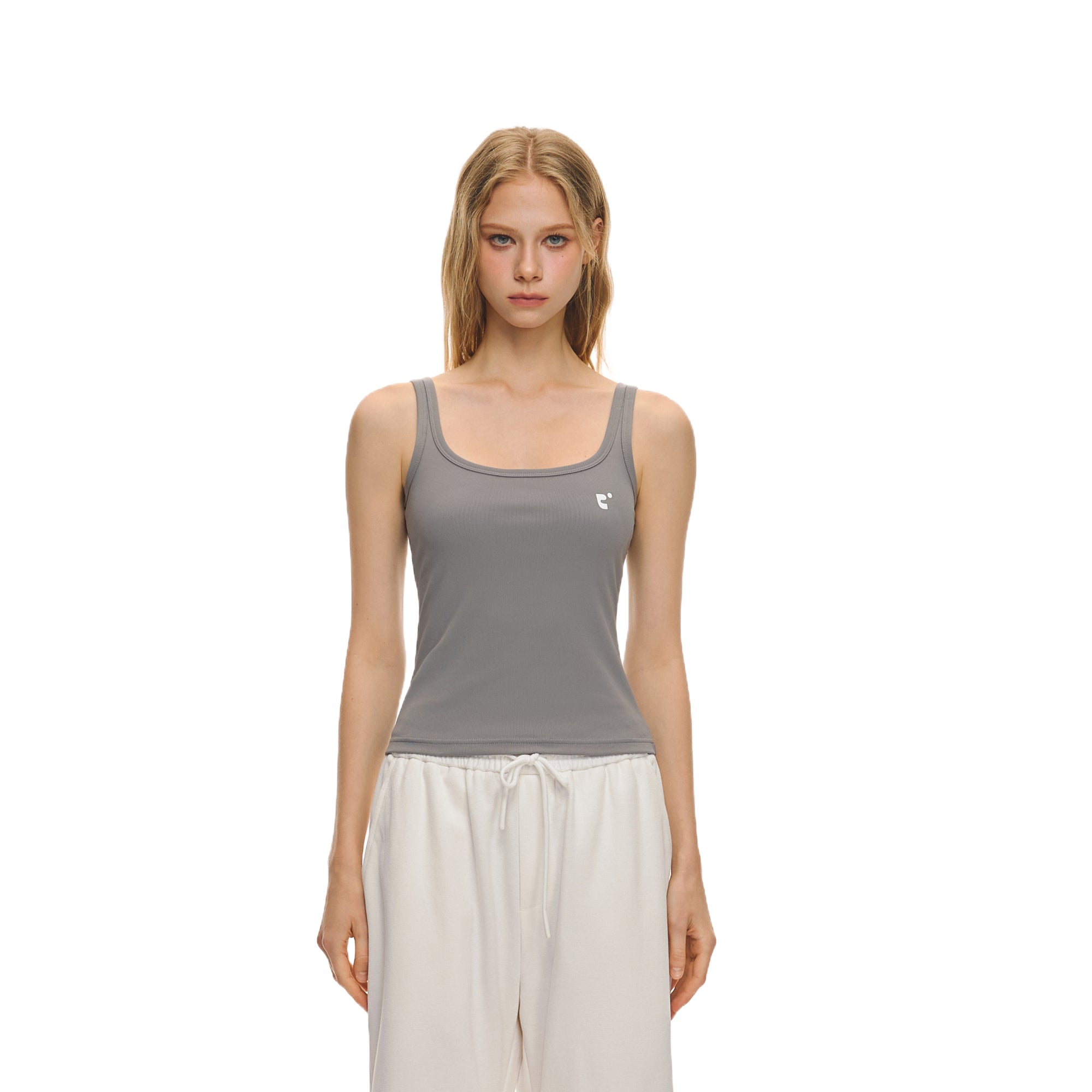 Grey Nylon Ribbed Commuter Sports Vest