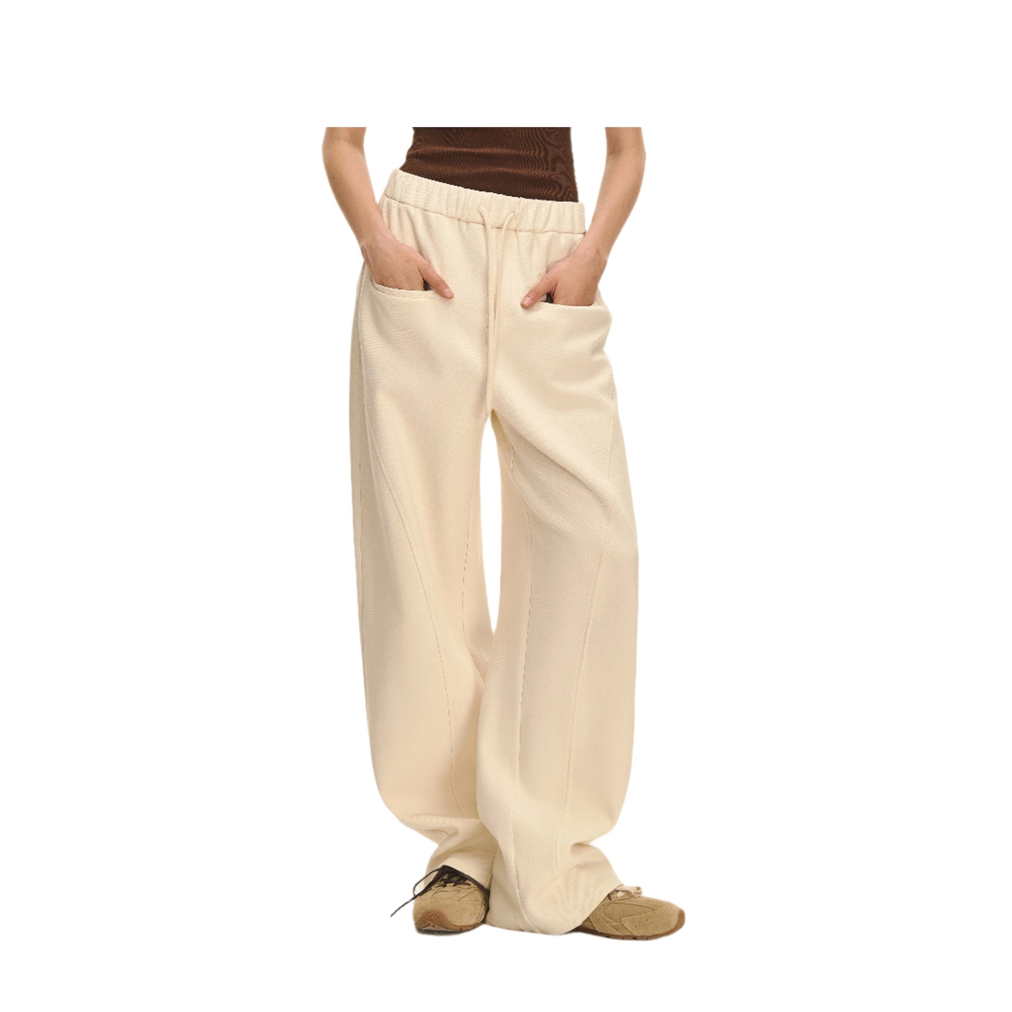 Beige Scimitar Casual Pants