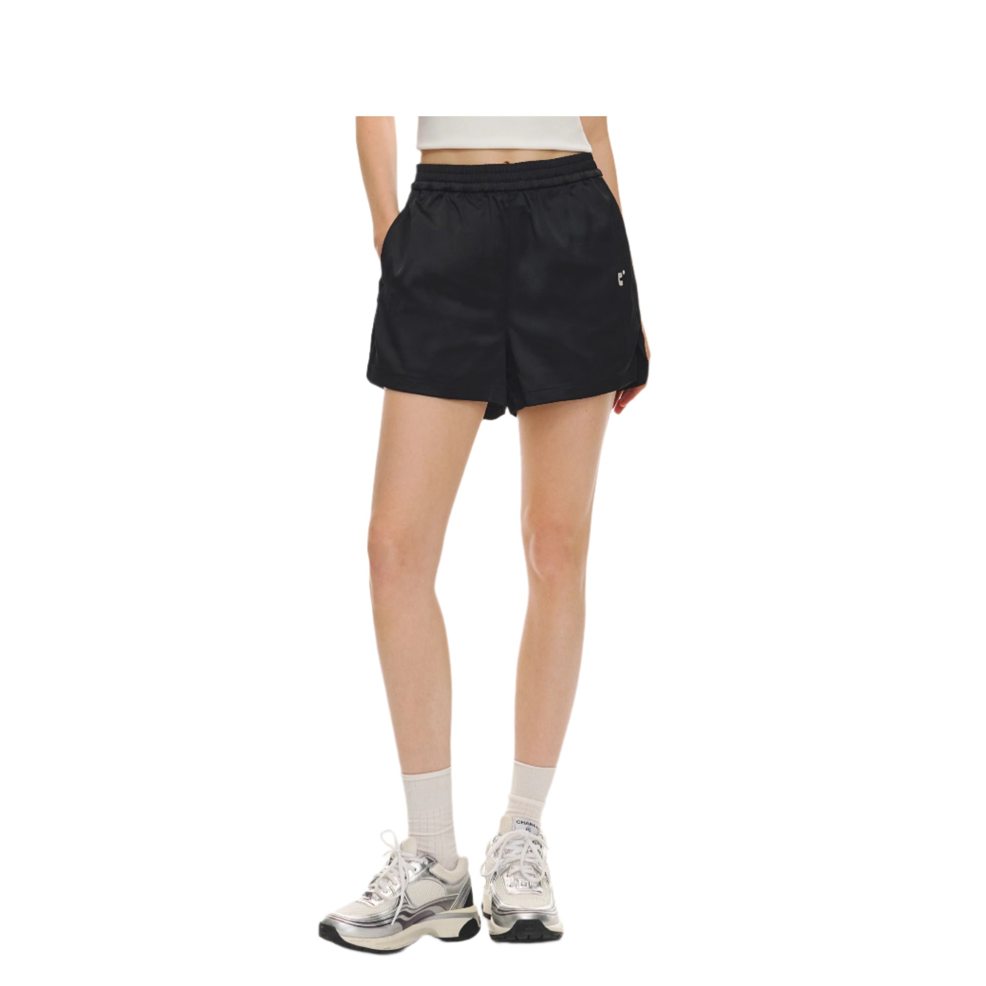 Black Summer Smooth Breathable Casual Shorts