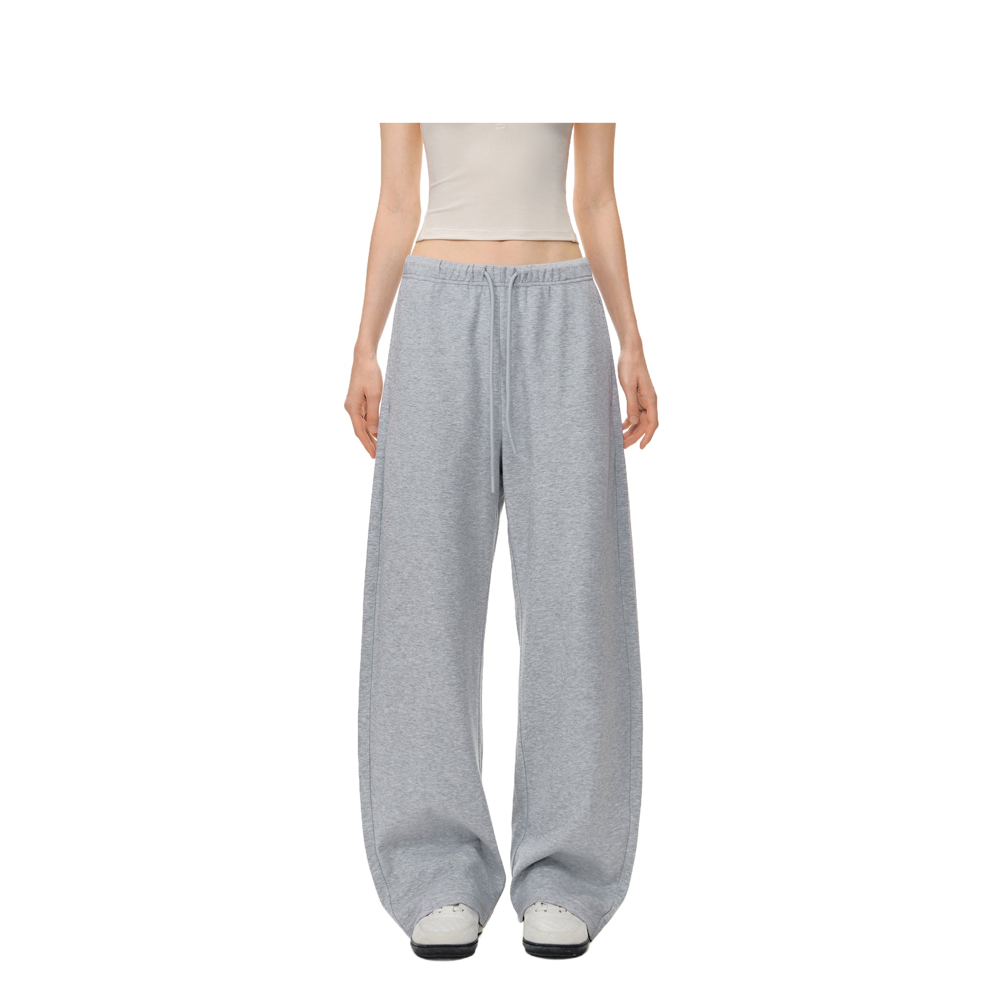 Gray Light Air Casual Drawstring Sweatpants