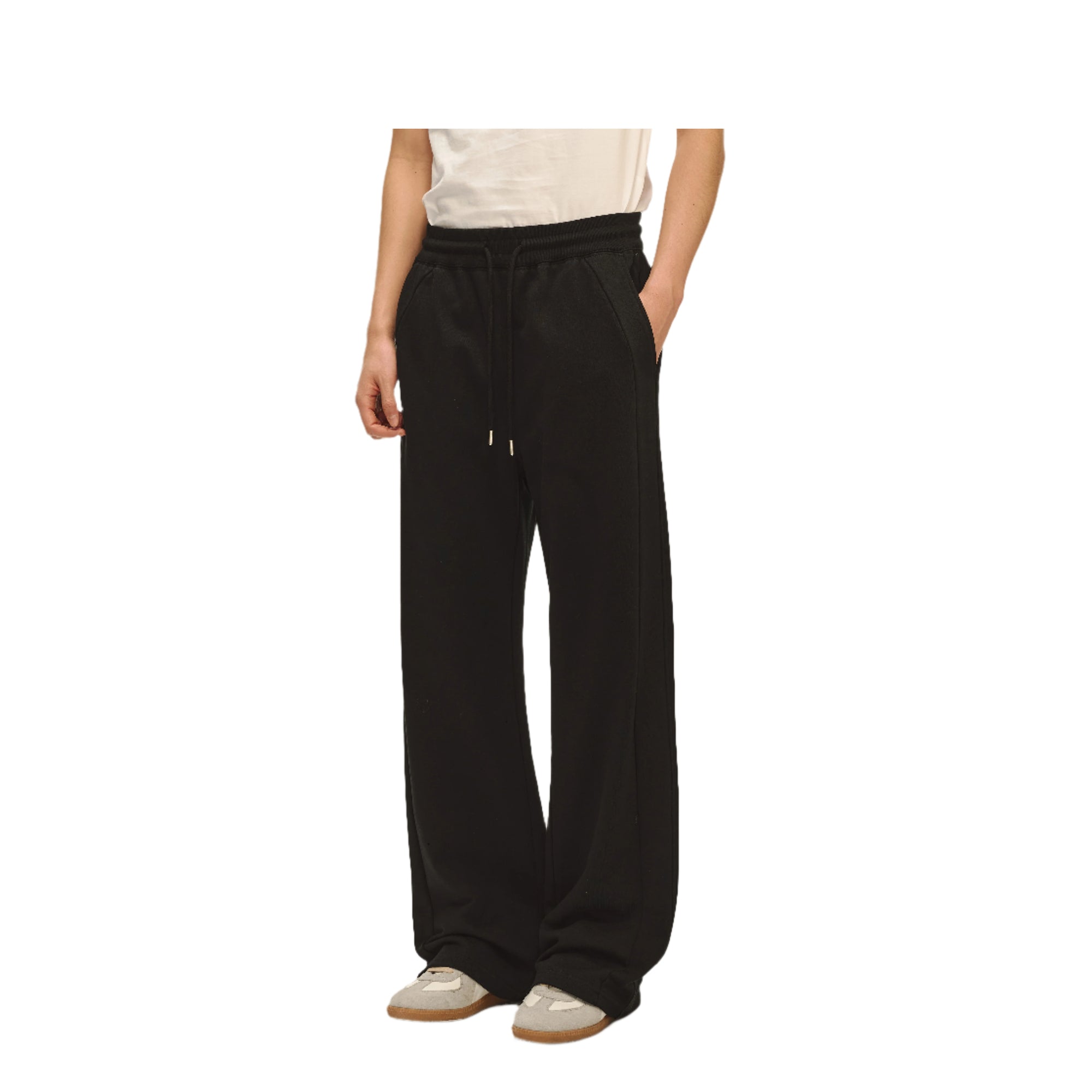 Black 3D Cut Side Seam Sweatpants