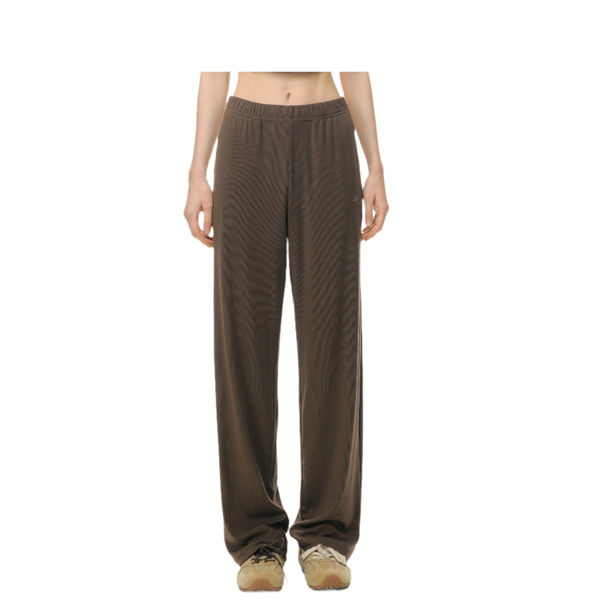 Brown Light Cloud Stretch Tencel Cool Straight Trousers