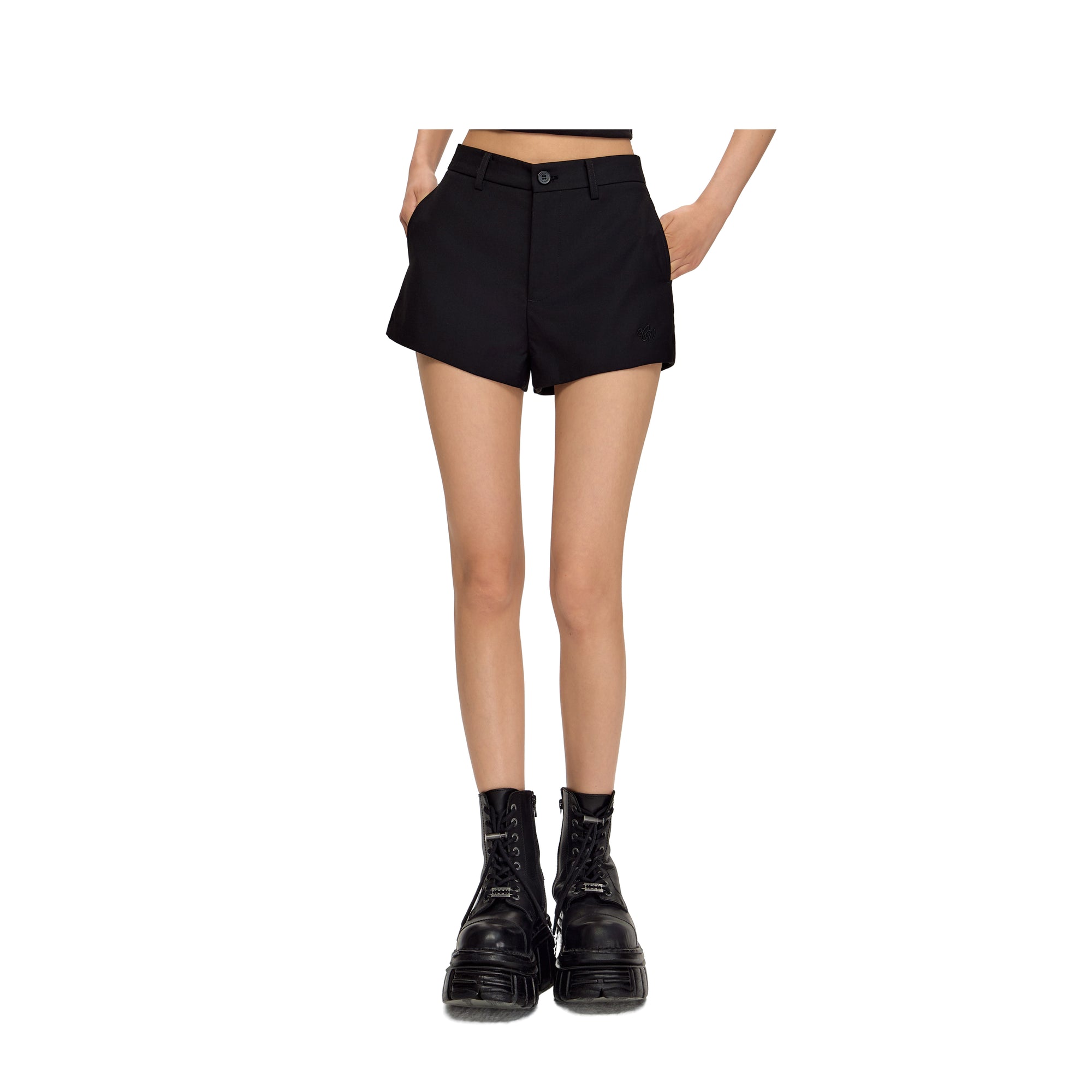 Black All-match Suit Shorts