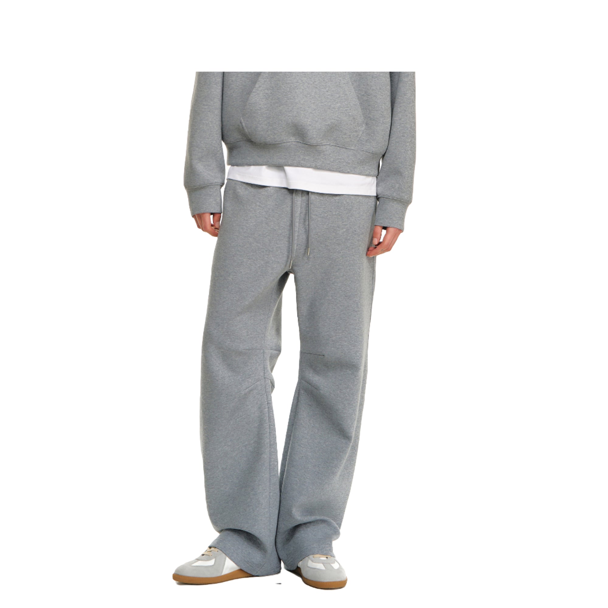 Gray Xinjiang Long-staple Cotton Air Layer Silhouette Scimitar Pants