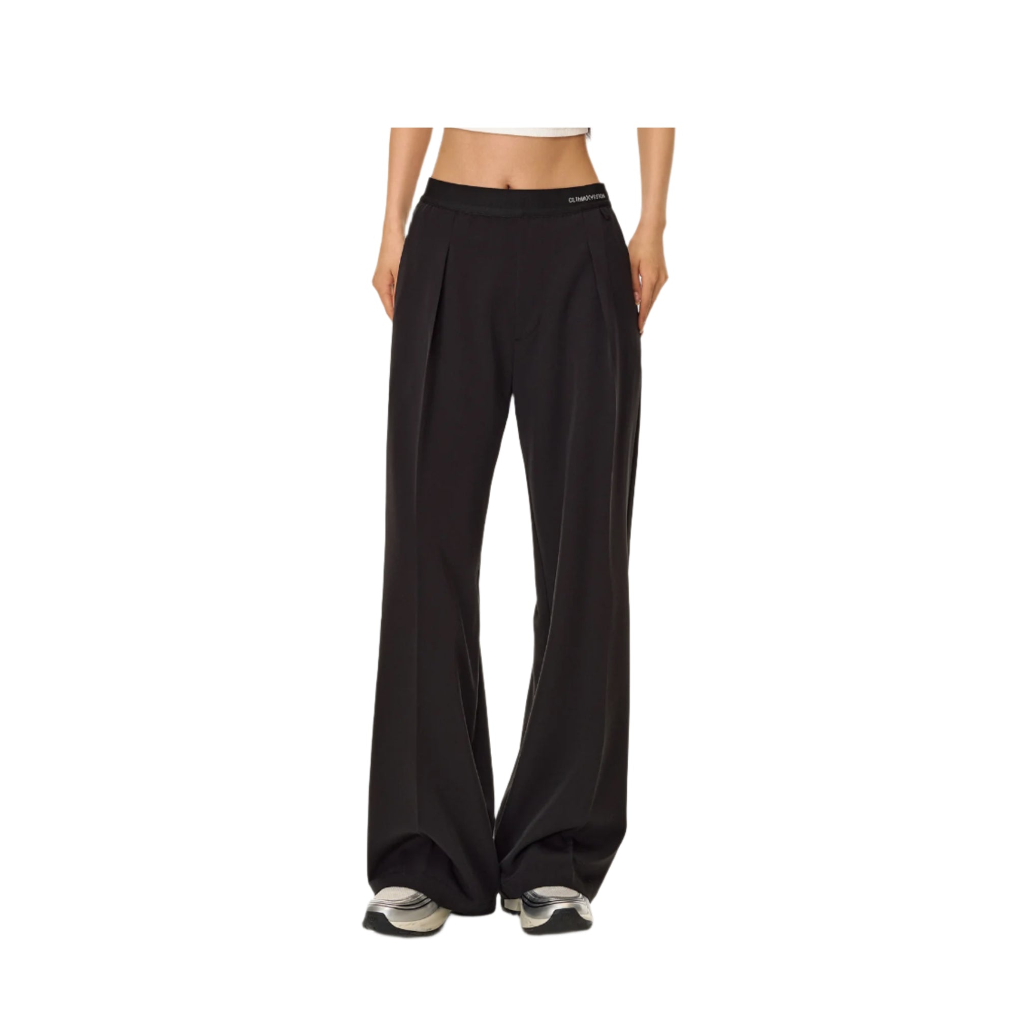 Midnight Black Diamond Wool Trousers