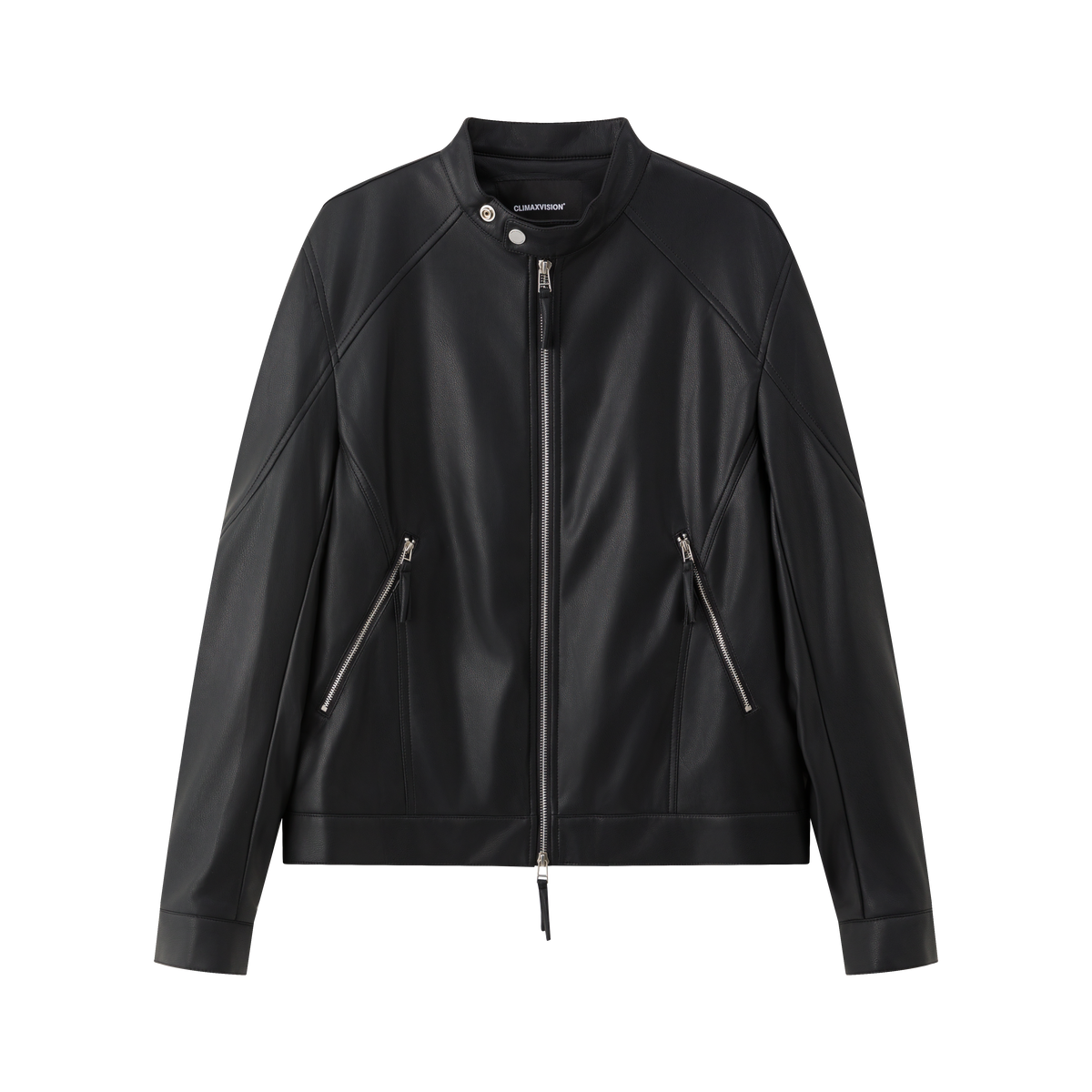Black Deconstructed High Street PU Leather Jacket