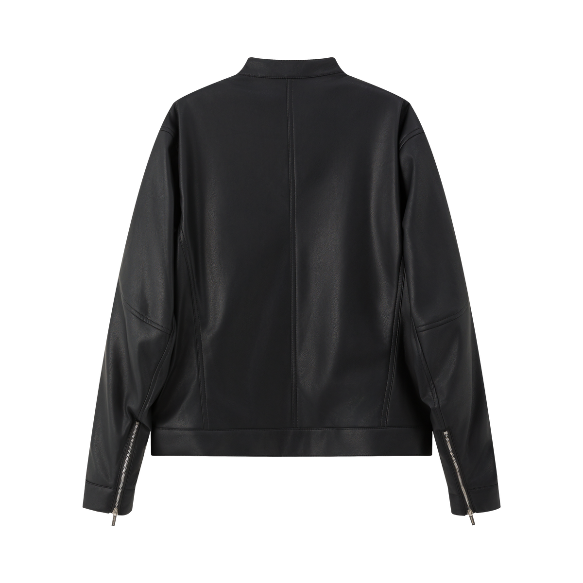 Black Deconstructed High Street PU Leather Jacket