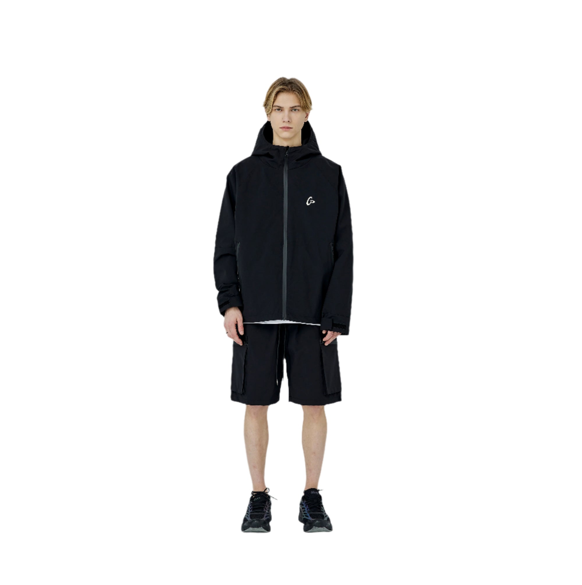 Black Windproof Functional Jacket