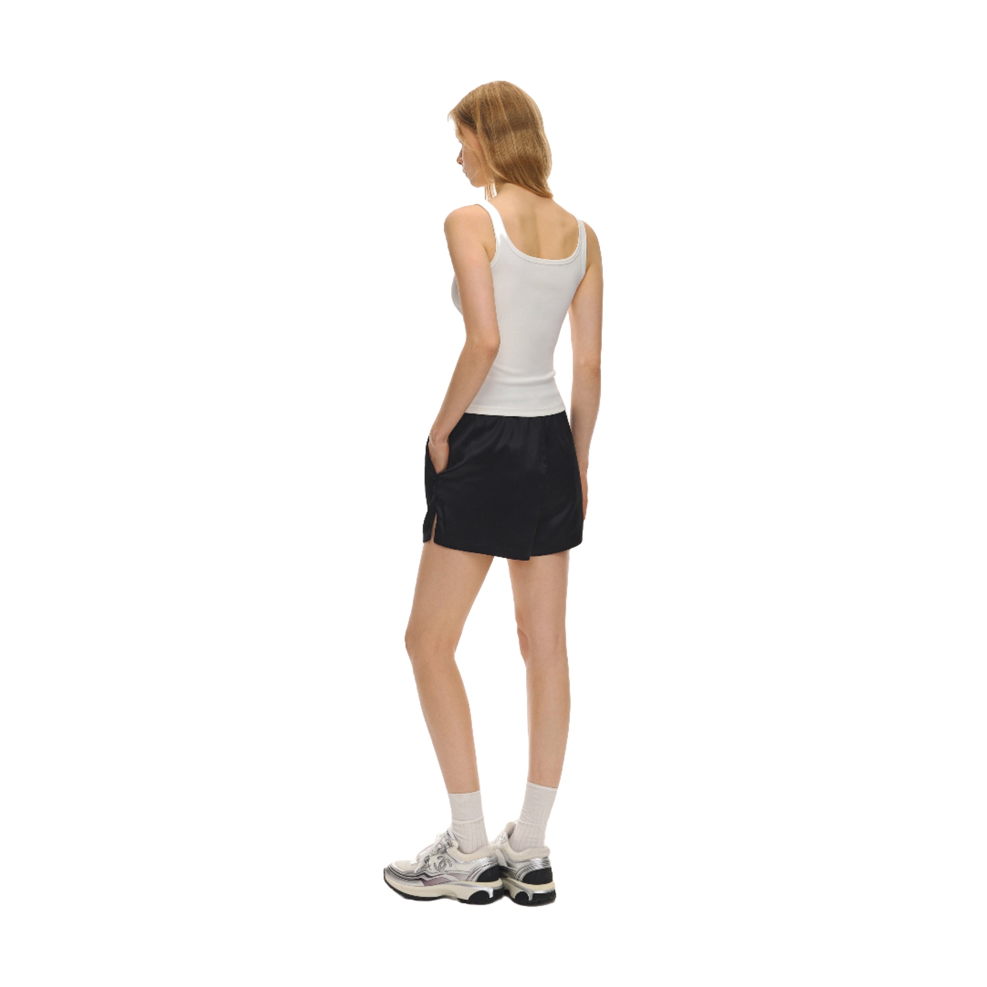 Black Summer Smooth Breathable Casual Shorts