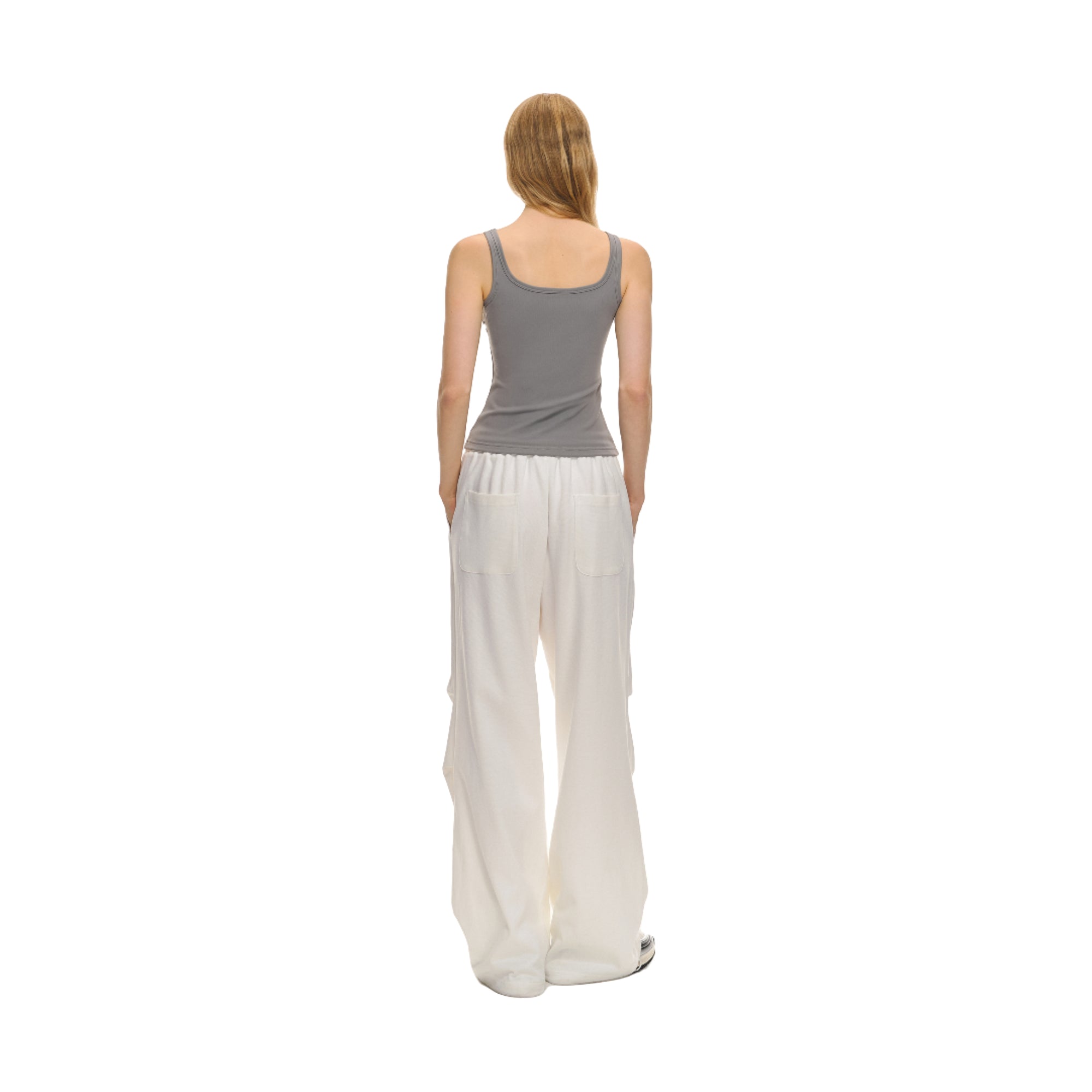 Grey Nylon Ribbed Commuter Sports Vest